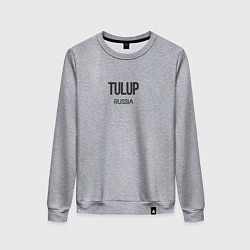 Свитшот хлопковый женский Tulup, цвет: меланж