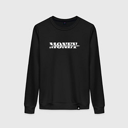 Свитшот хлопковый женский Money, цвет: черный