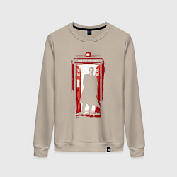Женский свитшот Tardis red