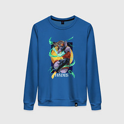 Свитшот хлопковый женский Hades Melinoe, цвет: синий