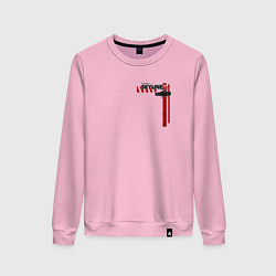 Свитшот хлопковый женский Skyline nissan gtr34, цвет: светло-розовый