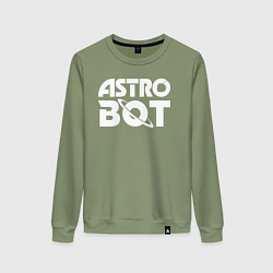 Женский свитшот Astro bot logo