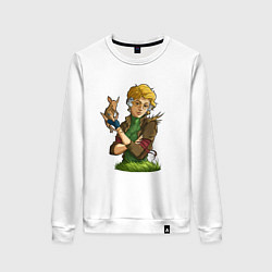 Свитшот хлопковый женский Фиби - RimWorld, цвет: белый