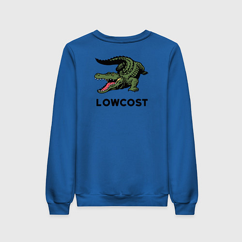 Женский свитшот Крокодил - антибренд / Синий – фото 2