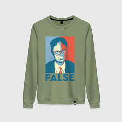 Женский свитшот Dwight false - офис