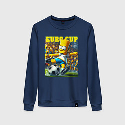 Женский свитшот Euro cup - Bart Simpson