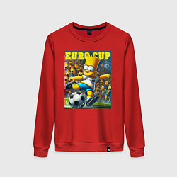 Женский свитшот Euro cup - Bart Simpson