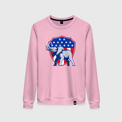 Женский свитшот Слон США
