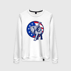 Женский свитшот USA elephant