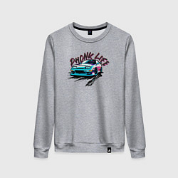 Женский свитшот Phonk life чёрный