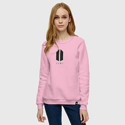 Свитшот хлопковый женский BTS Army black, цвет: светло-розовый — фото 2