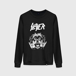 Женский свитшот Slayer rock dog