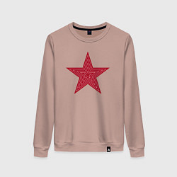 Женский свитшот USSR red star