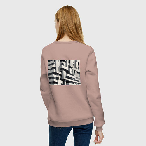 Женский свитшот Вдохновлено Ле Корбюзье / Пыльно-розовый – фото 4