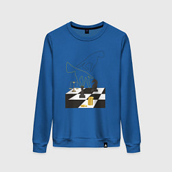 Женский свитшот Шахматная доска с фигурами