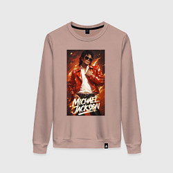 Женский свитшот Michael Jackson in the red jacket