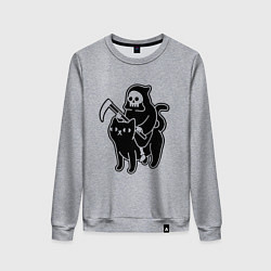 Женский свитшот Жнец и его кот