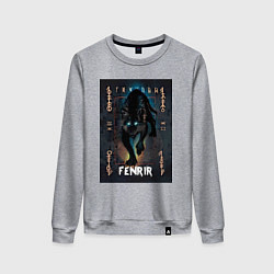 Женский свитшот Fenrir black vinyl