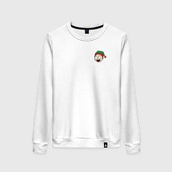 Женский свитшот Рик и Морти новогодний Морти в шапке