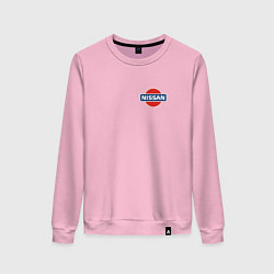 Женский свитшот Nissan logo auto steel
