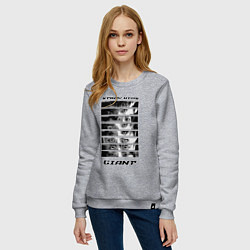 Свитшот хлопковый женский Stray Kids album Giant eyes, цвет: меланж — фото 2