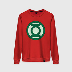 Женский свитшот Green lantern logo