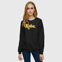 Свитшот хлопковый женский Kobe, цвет: черный — фото 2