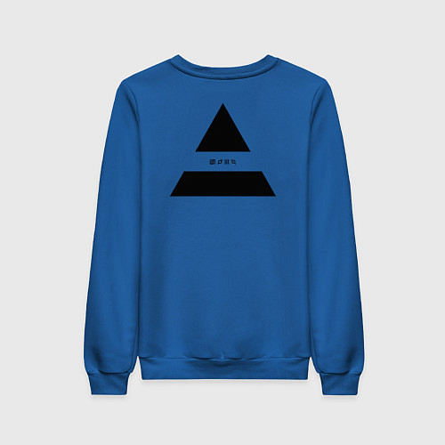 Женский свитшот Черный логотип 30 Секунд до Марса / Синий – фото 2