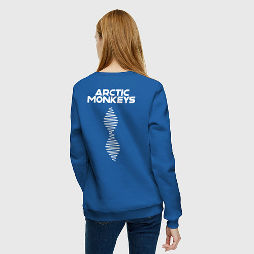 Женский свитшот Arctic Monkeys логотип / Синий – фото 4