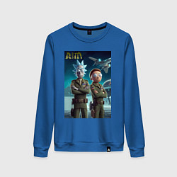 Женский свитшот Rick and Morty - air force нейроарт