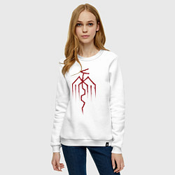 Свитшот хлопковый женский Symbol of the City of Chains - Dragon Age, цвет: белый — фото 2