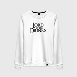 Женский свитшот Lord of the drinks logo