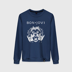 Женский свитшот Bon Jovi rock dog