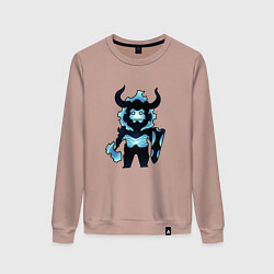 Женский свитшот Айрон - поднятие уровня в одиночку