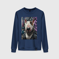 Женский свитшот Морда крутого бультерьера