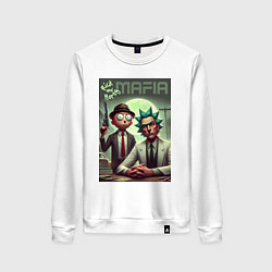 Женский свитшот Мафиози Рик и Морти - нейроарт фантазия