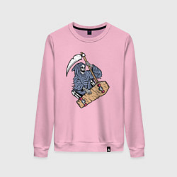 Женский свитшот Смерть на скейте