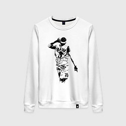 Свитшот хлопковый женский Allen Iverson NBA, цвет: белый