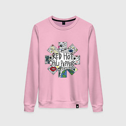 Женский свитшот RHCP - logo with songs