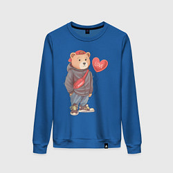 Женский свитшот Влюбленный мишка