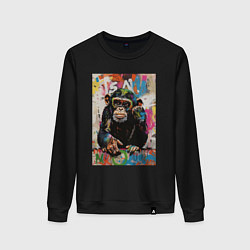 Женский свитшот Monkey color