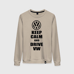 Женский свитшот Keep Calm & Drive VW