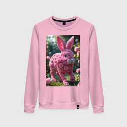 Женский свитшот Кролик из роз