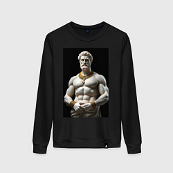 Женский свитшот Античный герой с цепочкой