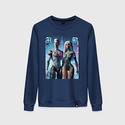 Женский свитшот Barbie and Ken - cyber fantasy