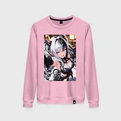 Свитшот хлопковый женский Jetavie Punishing Gray Raven, цвет: светло-розовый