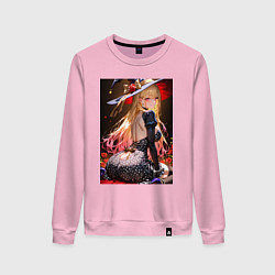 Свитшот хлопковый женский Марин Китагава косплей ведьмочки, цвет: светло-розовый