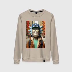 Женский свитшот Рик Санчес в Нью-Йорке - нейроарт