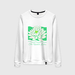 Женский свитшот The white lotus-green