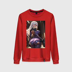 Женский свитшот Девушка-киллер с пистолетом